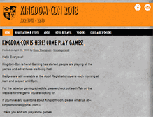 Tablet Screenshot of kingdom-con.com
